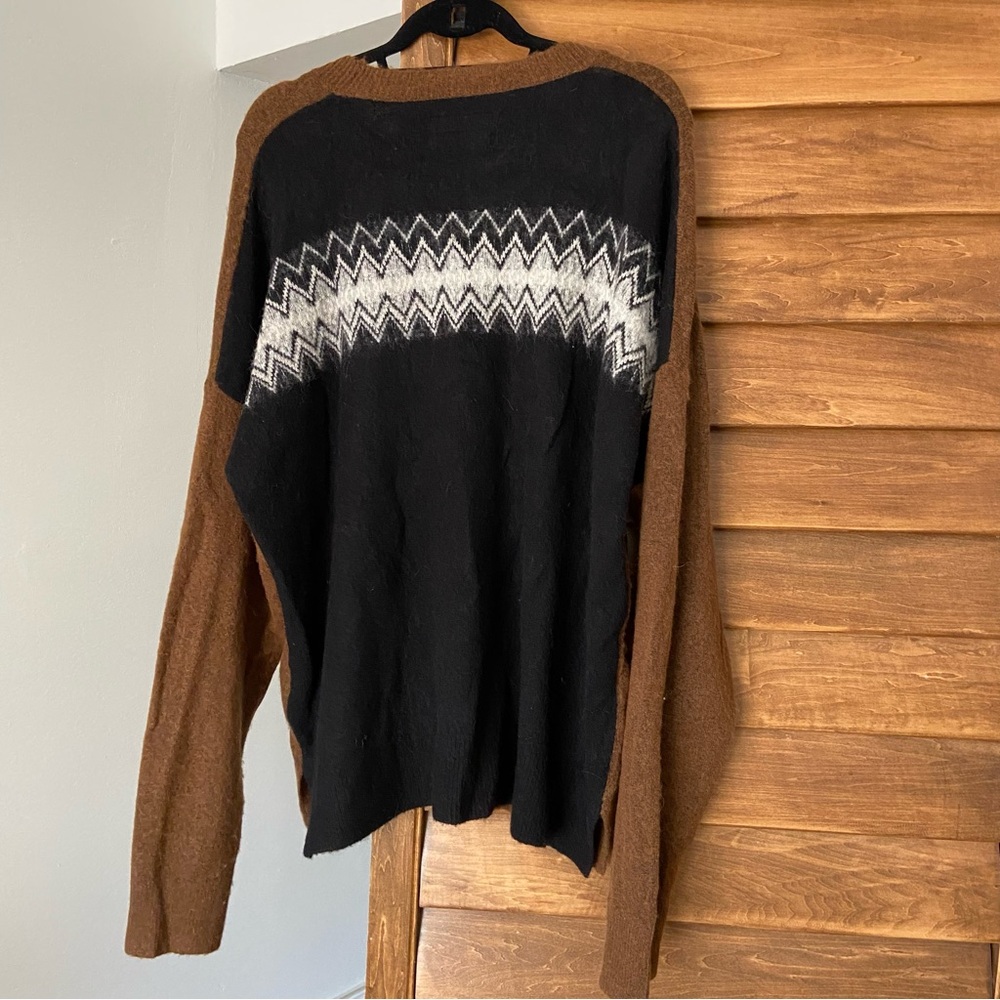 All Saints Two Tone Knit Sweater